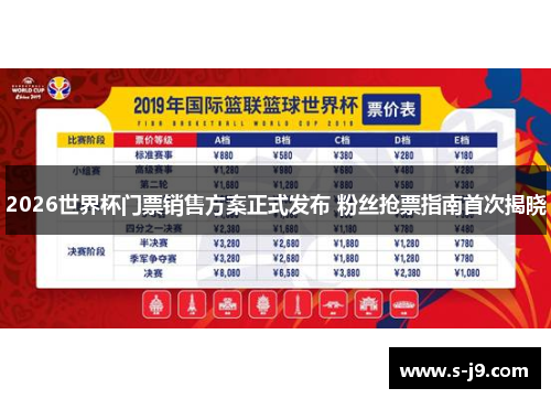 2026世界杯门票销售方案正式发布 粉丝抢票指南首次揭晓